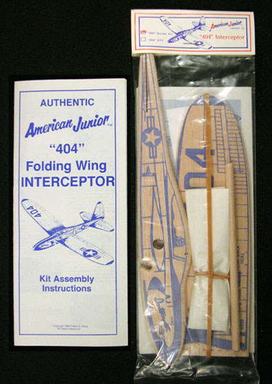 404 Interceptor Folding Wing Glider Kit Assembly from 1989